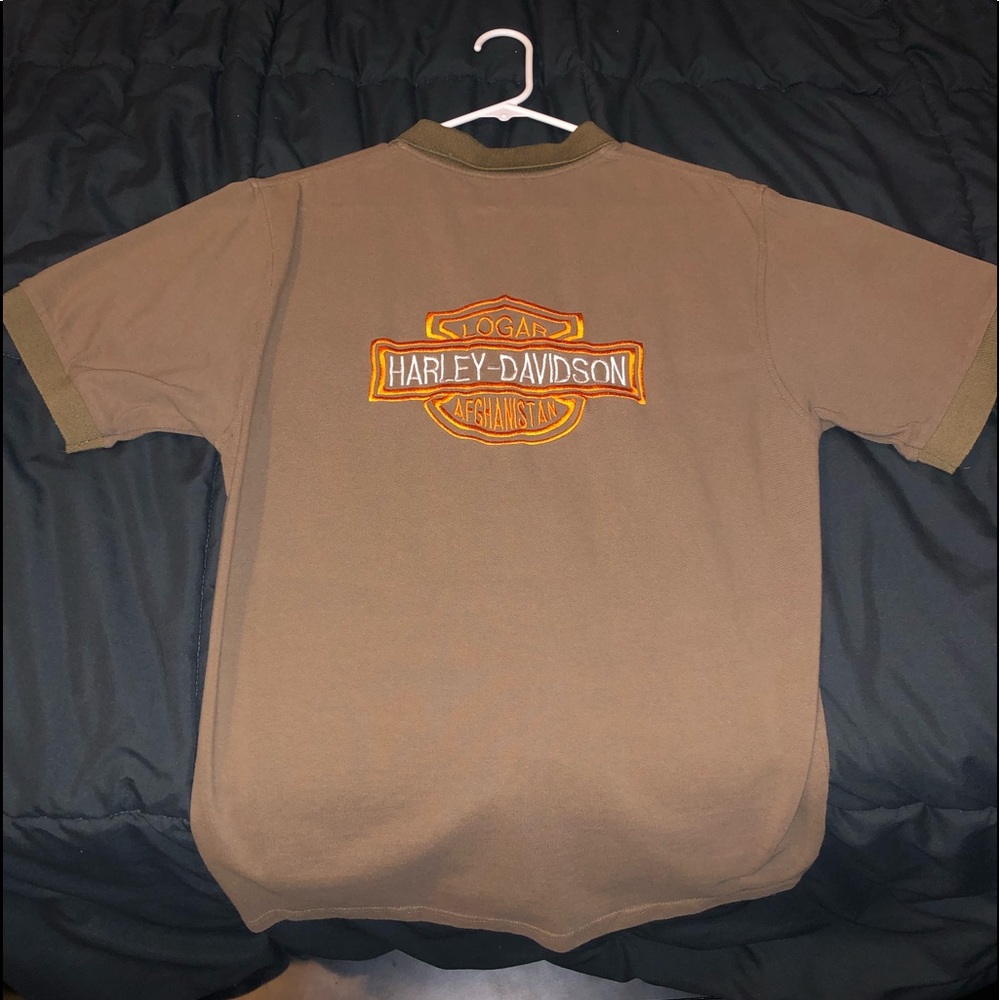 Authentic Harley Davidson “Logan Afghanistan” Polo